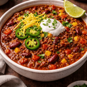 Chili con carne au Boeuf