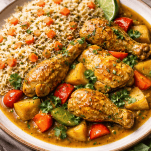 Colombo de poulet et de légumes