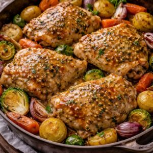 Poulet rôti sauce moutarde